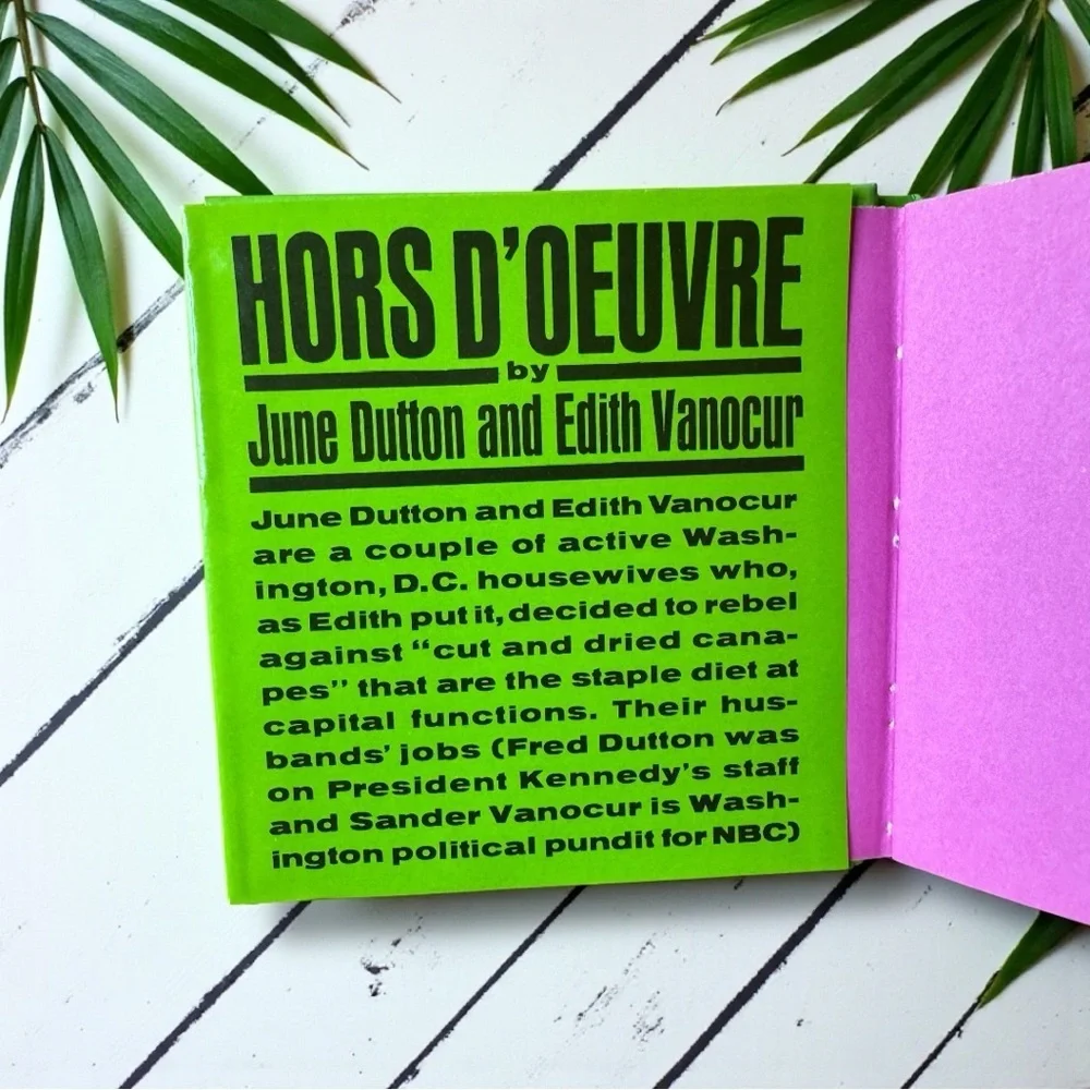 Hors D’Oeuvre – Vintage 1967 Cocktail Party Recipe Book | Dust Jacket